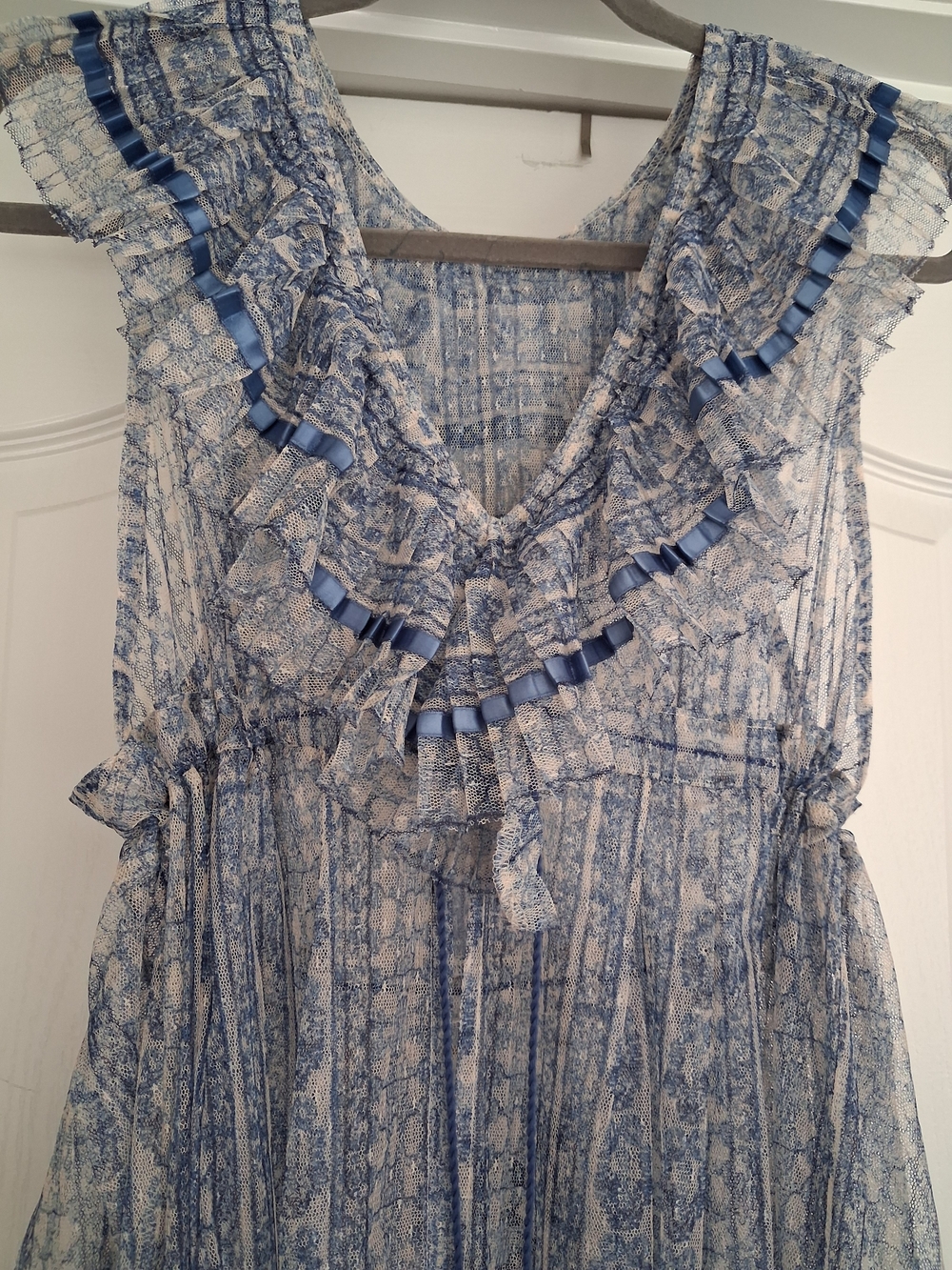 NEW Tag Free People Sheer In PaRIS Maxi Top Uk Edition - Picture 3 of 16